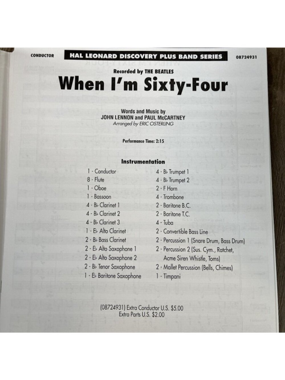 When I'm 64 - Discovery Plus Level 2 arranged by Eric Osterling Hal Leonard - Picture 5 of 6